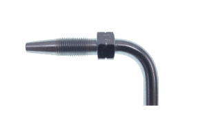 Koncowki zakuwki 90° do przewodow układow centralnego smarowania